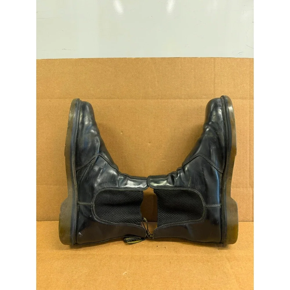 Dr. Martens 2976 Smooth Leather Pull On Chelsea Boots Black Mens Size 11 US